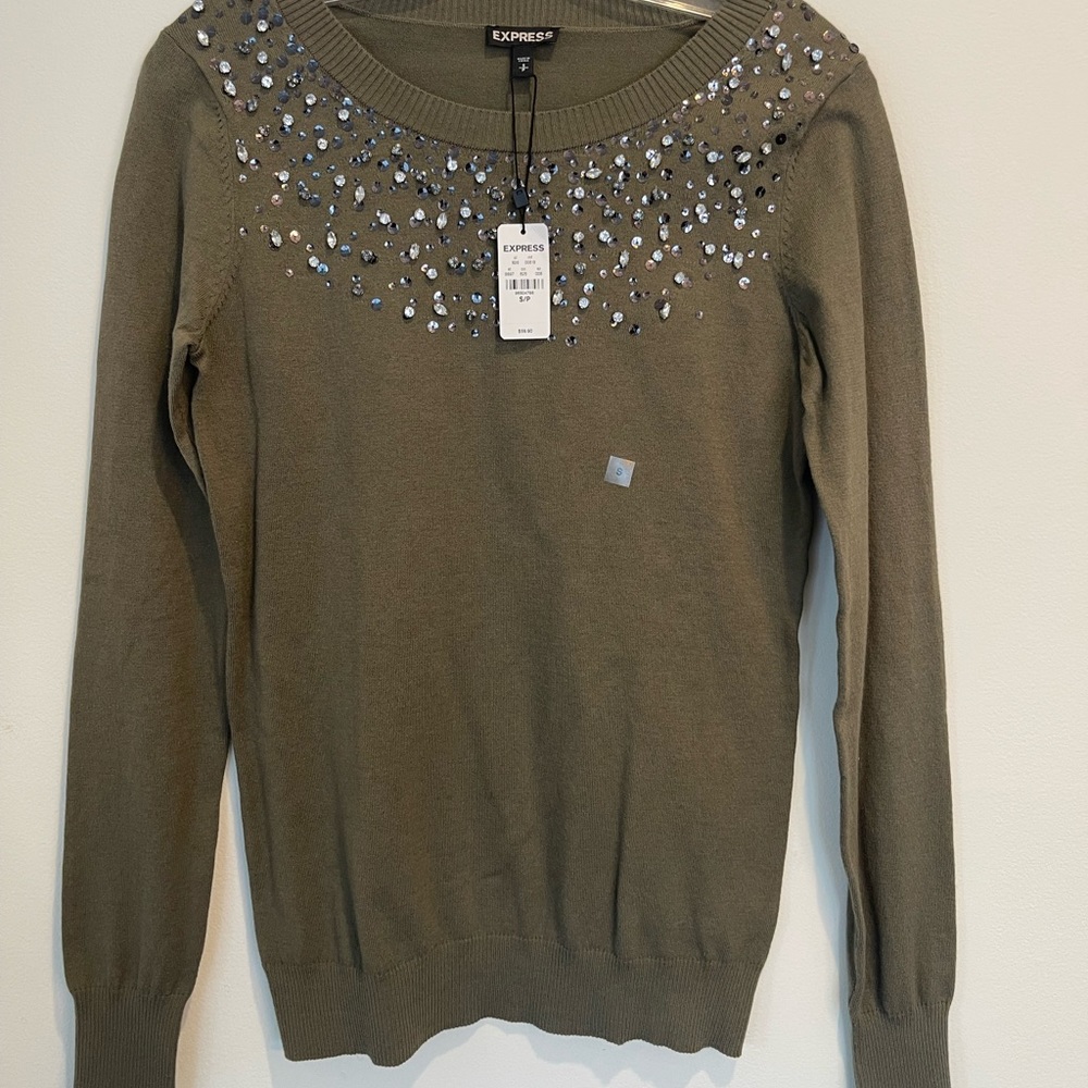 Express Bling Accented Sweater